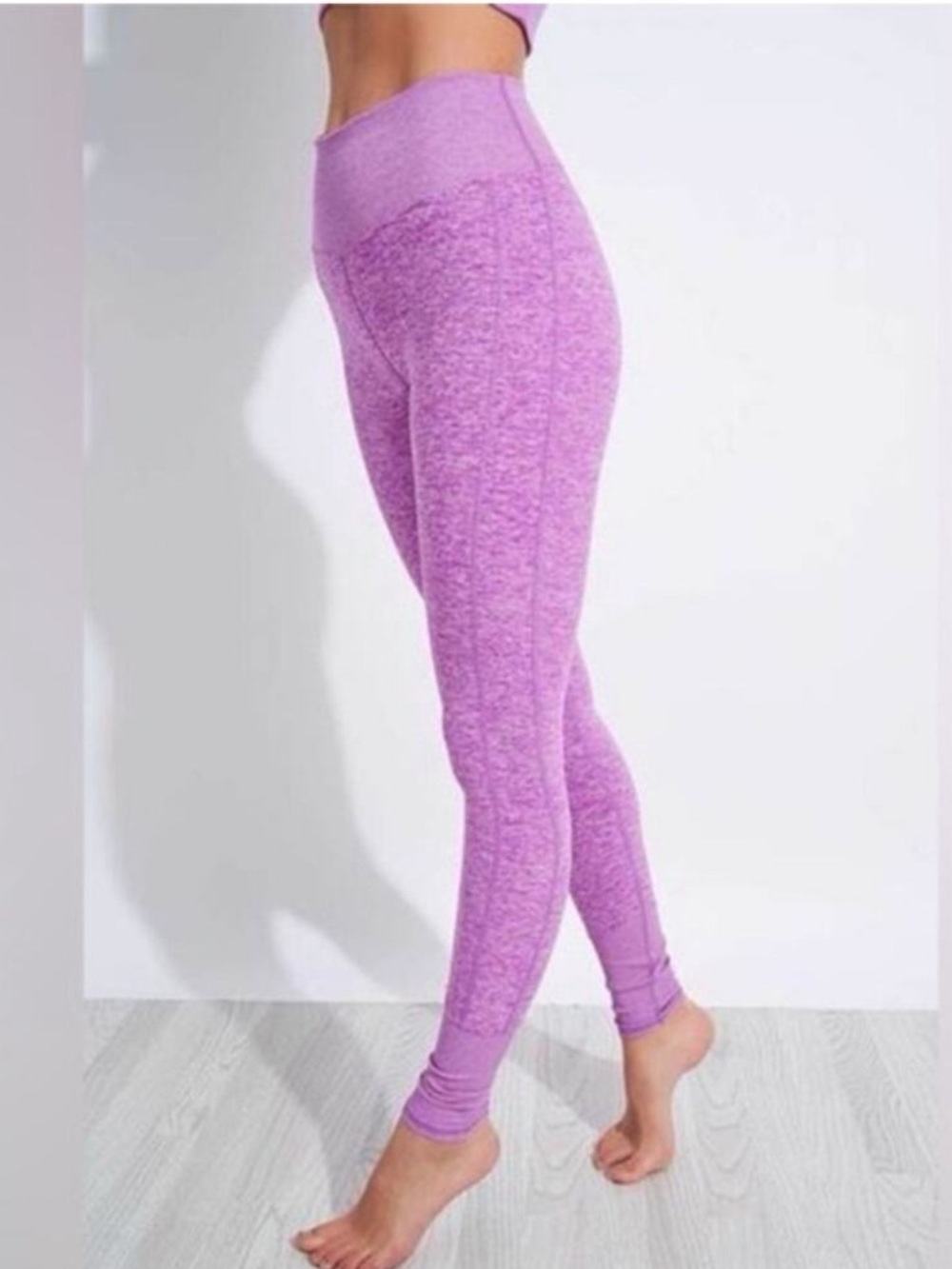 ALO YOGA Alosoft Electric Violet Heather Leggings Size S